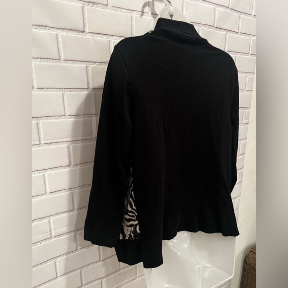 JONES NEW YORK Collection open black-print cardigan /size S - Picture 6 of 8